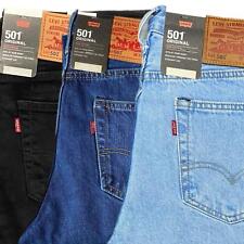 Calça jeans masculina Levis® 501 ajuste original perna reta DB BLK, usado comprar usado  Enviando para Brazil