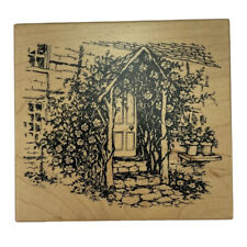 PSX Cottage Home Door Arbor Trellis Flower Vine Rubber Stamp K2886 Vintage 1999 for sale  Shipping to South Africa