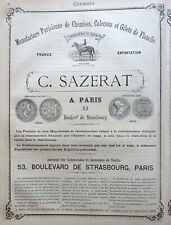 Vintage pub sazerat d'occasion  Expédié en Belgium