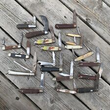Lot of 20 Old Pocket Knives - Barlow, Klein Etc. - Knife Folding Blade, used for sale  Shipping to South Africa
