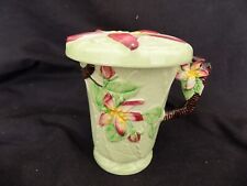 Vintage Carlton Ware Apple Blossom Green Lidded Mug for sale  Shipping to South Africa
