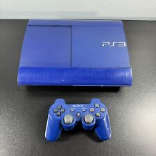 Sony Playstation 3 Super Slim Launch Edition 250GB Azurite Blue/controller Blue for sale  Shipping to South Africa