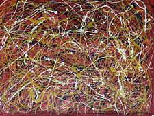 PINTURA AL ÓLEO DE ARTISTA JACKSON POLLOCK FIRMADA., usado segunda mano  Embacar hacia Mexico