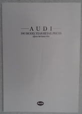 Audi price list for sale  BOURNEMOUTH