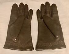 Brown leather gloves for sale  LONDON