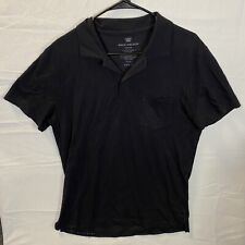 Usado, Camisa polo masculina Mack Weldon tamanho médio preta manga curta bolso perfurado comprar usado  Enviando para Brazil
