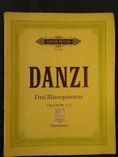 Danzi drei blaserquintette usato  Alba