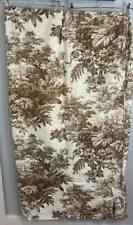 Pottery Barn Collins Matine Toile Brown Print Headboard Fabric Slip Cover Queen for sale  Shipping to South Africa