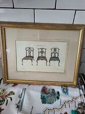 Print chippendale chairs for sale  ROMFORD