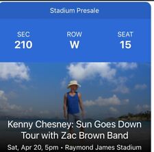 Kenny chesney tickets for sale  Bradenton