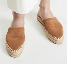 Sam Edelman Austin Espadrilles Rounded Toe Slip-on Flat Mule Tan Size 7.5 for sale  Shipping to South Africa