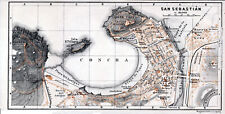 Usado, San Sebastian Donostia 1908 mapa ciudad orig. + guía francés (4 p) Amara Grós comprar usado  Enviando para Brazil