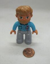 Usado, Lego Duplo PAI PAI HOMEM 2,5" FIGURA CABELO CLARO E BARBA Sardas Óculos comprar usado  Enviando para Brazil
