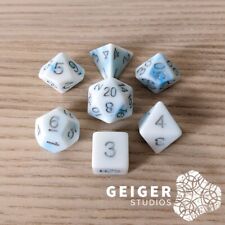 Conjunto de dados Dungeons & Dragons 7 peças | Branco Azul | Acessórios D20 DnD, usado comprar usado  Enviando para Brazil