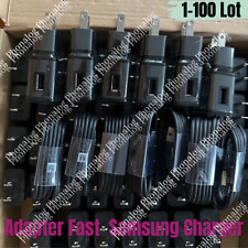 For Samsung Galaxy S10 Note10 S8 S9 Plus S22 Fast Wall Charger Type-C Cable Lot for sale  Shipping to South Africa