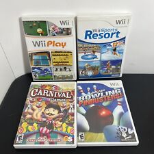 Wii Sports Resort Wii Play AMF Juegos de Bolos Carnaval Lote de 4 Manuales Completos, usado segunda mano  Embacar hacia Argentina