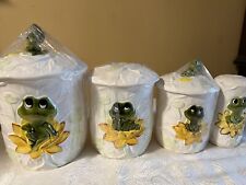 sears frog canisters for sale  Munster