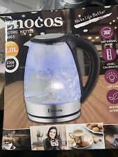 Enocos 2L Glass Kettle, With Blue LED, 2300W, Fast Boil, Boil Dry Protection for sale  Shipping to South Africa