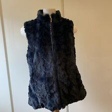 Navy furry gilet for sale  LONDON