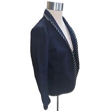 Blazer feminino Rag & Bone azul marinho mistura de lã tamanho 10  comprar usado  Enviando para Brazil