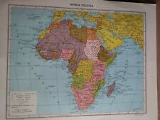 Cartina geografica africa usato  Zungoli