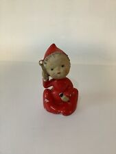 Vintage Ceramic Small Red Christmas Pixie/Elf for sale  Shipping to South Africa