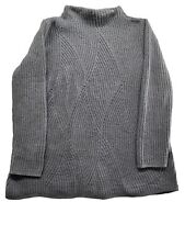 J.jill Chenille Knit Ash Gray  Sweater Ls for sale  Shipping to South Africa