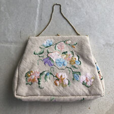 Pink floral needlepoint for sale  Lake Worth Beach