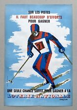 Affiche lithographiée ski d'occasion  Bouguenais