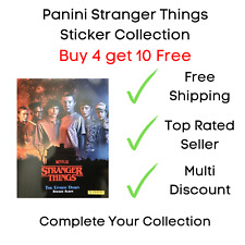 Brukt, Panini Stranger Things Stickers (The Upside Down) - Buy 4 Get 10 Free til salgs  Frakt til Norway