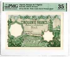 Argelia Banque de l'Argerie 50 Francos 11.6.1936 Pick 80a PMG Elección Muy Fina 35 segunda mano  Embacar hacia Mexico