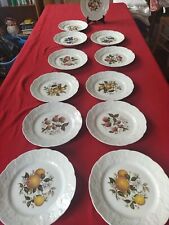 Assiettes fruit porcelaine d'occasion  Villeneuve-sur-Lot