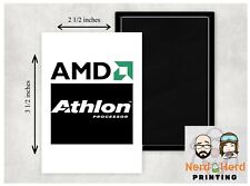 Ímã de geladeira AMD Athlon logotipo 2 1/2 x 3 1/2 pol comprar usado  Enviando para Brazil