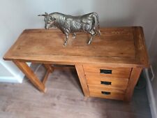 Oak desk solid for sale  CARSHALTON