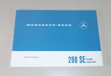 Betriebsanleitung / Handbuch Mercedes 280 SE Coupé & Cabrio W111 Stand 06/1968 comprar usado  Enviando para Brazil