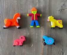 Lote Antigo 5 Berço Móvel Fisher Price Brinquedo de Substituição Animais Agricultores Anos 1970 comprar usado  Enviando para Brazil