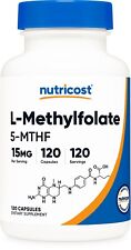 Nutricost methylfolate 15mg for sale  Vineyard