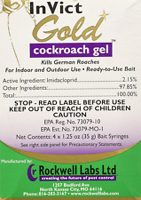 Invict Gold German Roach Control Bait Gel 1 Box of 4 Tubes (35 Grams per Tube) W, used for sale  Shipping to South Africa