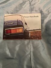 ford escort handbook for sale  EXETER