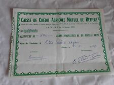 Vintage certificate stocks d'occasion  Bais