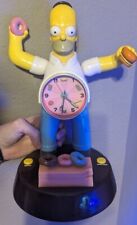 Reloj despertador de plástico animado Homer Simpson Talking 2004 segunda mano  Embacar hacia Argentina