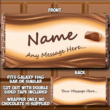 Envoltura de barra de chocolate personalizada para cumpleaños galaxia idea papá segunda mano  Embacar hacia Mexico