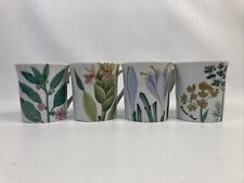 4 xícaras de caneca de porcelana vintage coleção HORCHOW flores de ervas botânicas Japão em excelente estado usado comprar usado  Enviando para Brazil