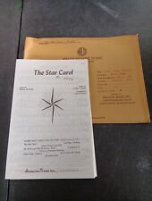 Star carol music for sale  Owosso