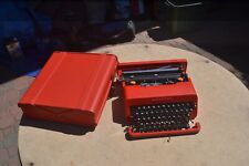 OLIVETTI VALENTINE RED TYPEWRITER w CASE, used for sale  Shipping to South Africa