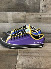 Tênis Converse All Star personalizado roxo azul amarelo masculino 9,5 comprar usado  Enviando para Brazil