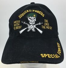 Fuerzas Especiales Desorden con el mejor dado como el resto lema negro sombrero ajustable segunda mano  Embacar hacia Mexico