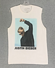 Camiseta Justin Bieber Para Hombre Mediana Músculo Sin Mangas Gráfica Gira de Conciertos segunda mano  Embacar hacia Mexico