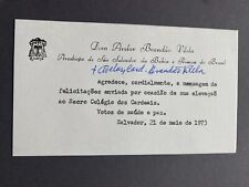Cartão autografado cardinal AVELAR BRANDAO VILELA (†1986) comprar usado  Enviando para Brazil