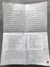 1846 Vellum Indenture Merger of Tithes Thomas Blurton Longnor Hall Staffordshire, used for sale  CHEDDAR